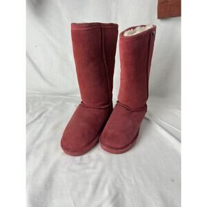 Bearpaw Red Size 6 Suede Boots